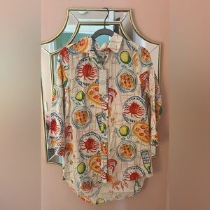 Colorful Patterned Claypso St Barth Top